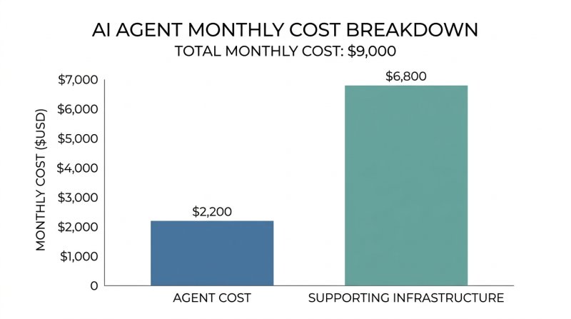 Agent cost versus infrastructure cost comparison